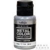 Краска Vallejo Metal Color: Silver 77.724 (32 мл) | Купить настольную игру в магазинах Hobby Games